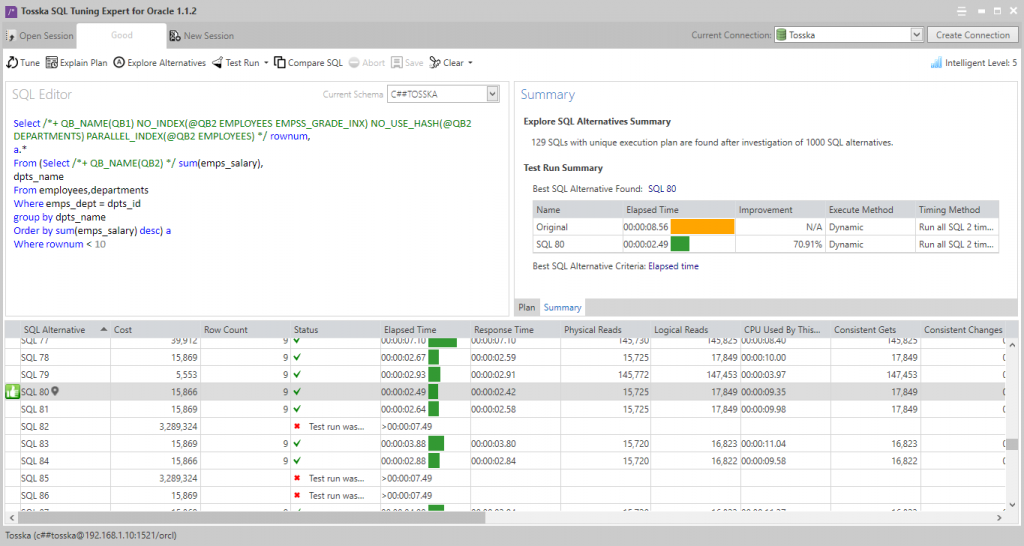 释放强大的 Oracle Optimizer Hints 来优化SQL语句 – 珠海图思科软件有限公司