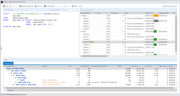 如何对具有 DB Link 的 Oracle SQL 进行调整 I ？ – 珠海图思科软件有限公司